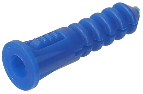 Hillman Ribbed Plastic Anchors, 100 Pack