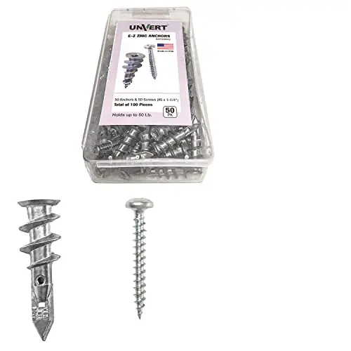 E-Z Ancor Zinc Self-Drilling Kit, 50 Pack