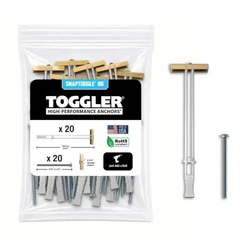 TOGGLER Snaptoggle 1/4"-20, 20 Pack